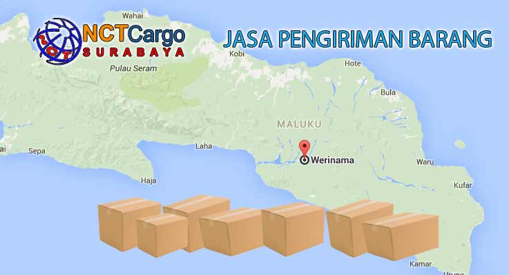 jasa pengiriman barang Surabaya ke Werinama